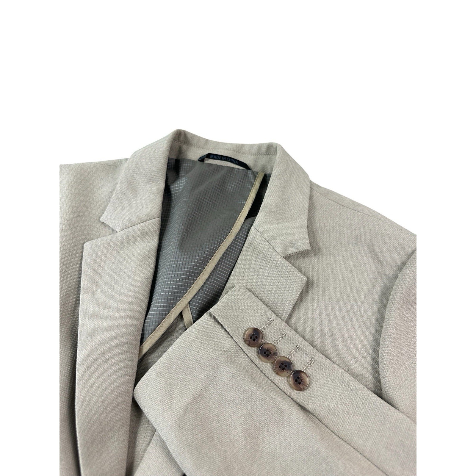 Bluffworks Tan Performance Hopsack Mens Sportcoat Size 38s Slim Nwt — image 3 of 8
